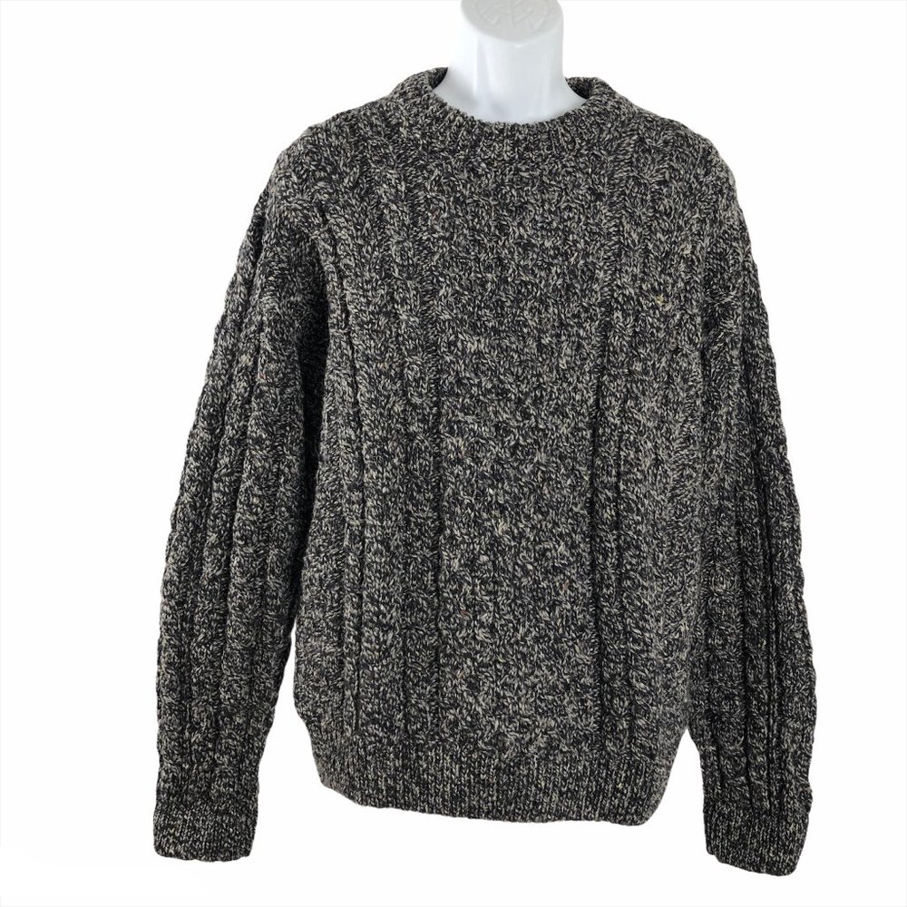 L.L. Bean Heritage Sweater Irish Fisherman's Crewn